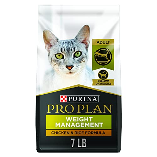 Purina Pro Plan Weight Control Dry Cat Food, Chicken and Rice Formula - 7 lb. Bag