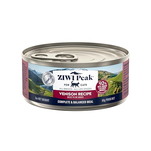 ZIWI Peak Wet Cat Food – All Natural, High Protein, Grain Free, Limited Ingredient, with Superfoods (Venison, Case of...