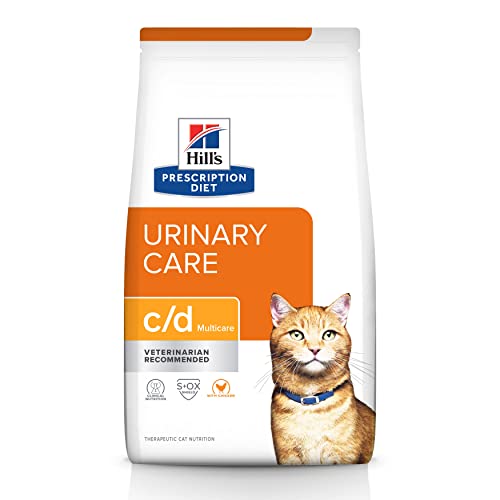 Hill's Prescription Diet c/d Multicare Urinary Care with Chicken Dry Cat Food, Veterinary Diet, 17.6 lb. Bag (Packaging...