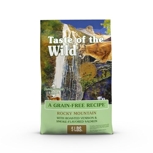 Taste of the Wild Rocky Mountain Grain-Free Dry Cat Food with Roasted Venison & Smoke-Flavored Salmon 5lb