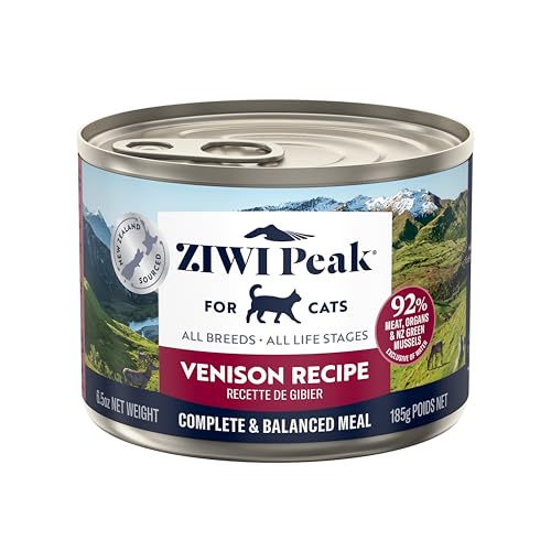 ZIWI Peak Wet Cat Food – All Natural, High Protein, Grain Free, Limited Ingredient, with Superfoods (Venison, Case of...