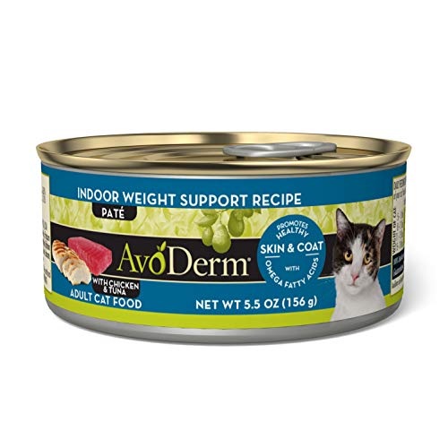 Avoderm Natural Indoor Weight Control Cat Food, 5.5-Ounce Cans, Case Of 24
