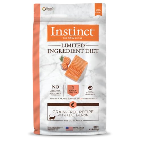 Instinct Limited Ingredient Diet, Natural Dry Cat Food, Grain Free Recipe - Real Salmon, 4.5 lb. Bag