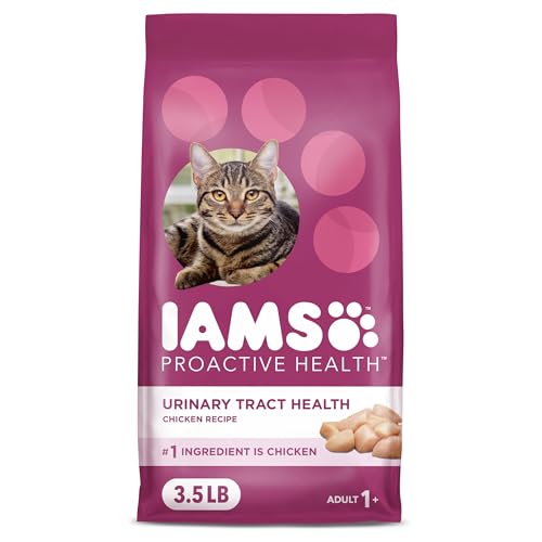 IAMS Proactive Health Adult Urinary Tract Healthy Dry Cat Food with Chicken, 3.5 lb. Bag