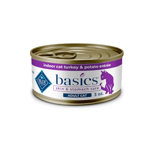 Blue Buffalo Basics Grain-Free Adult Wet Dog Food, Skin & Stomach Care, Limited Ingredient Diet, Turkey Recipe, 3-oz...