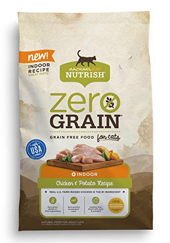 Rachael Ray Nutrish Zero Grain Natural Dry Cat Food, Chicken & Potato Recipe, 6 Pounds, Grain Free