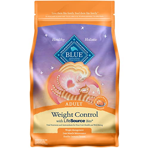 Blue Buffalo Weight Control Natural Adult Dry Cat Food, Chicken & Brown Rice 7-lb