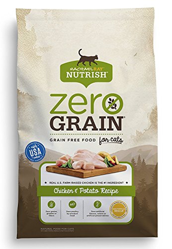 Rachael Ray Nutrish Zero Grain Natural Dry Cat Food, Chicken & Potato Recipe, 6 Pounds, Grain Free