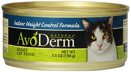 Avoderm Natural Indoor Weight Control Cat Food, 5.5-Ounce Cans, Case Of 24